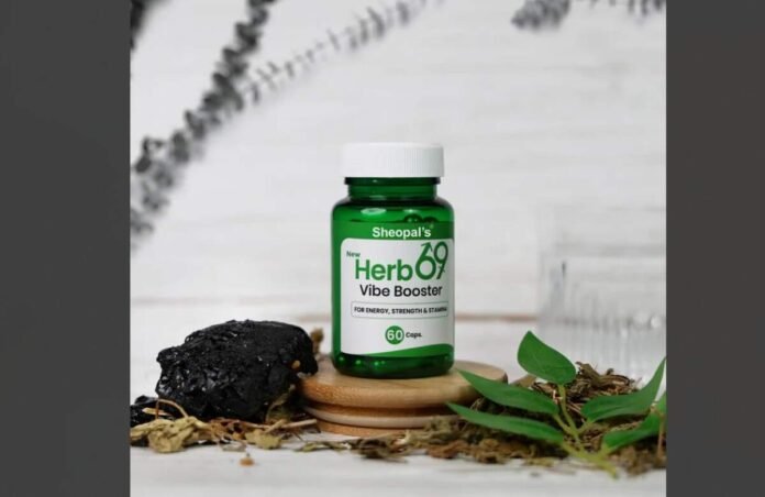 Screenshot 2025-08-22 124212 men's health, stamina booster, performance enhancer, herbal supplement, ayurvedic medicine, vitality, Sheopal's, Herb69, Ashwagandha, testosterone booster, sexual health,Herb69 Vibe Booster