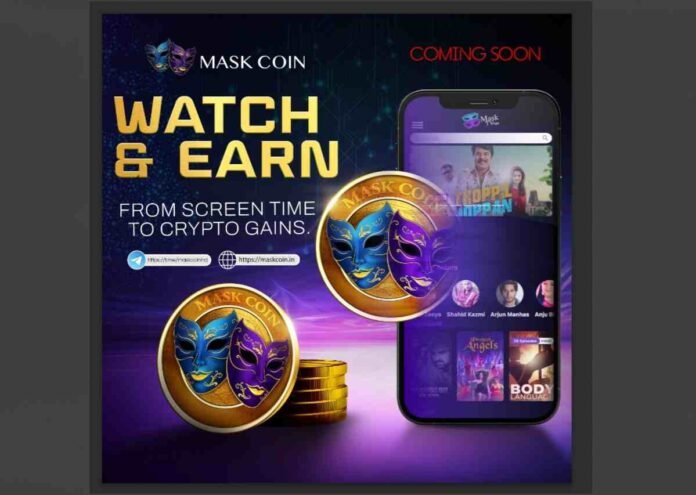 bb MaskTV, Mask Coin, OTT, streaming, watch and earn, digital token, cryptocurrency, blockchain, India, entertainment rewards, Chiranjeevi Bhatt, Mansie Bhatt