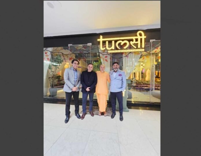 Gauranga Das Ji Visits Tulsi for the Second Time, Shares Lunch with Founders