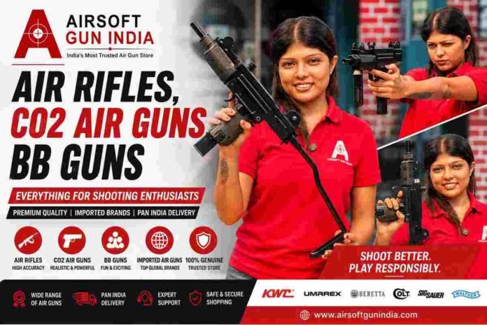 Air rifle in India, CO2 air guns in India, BB guns, imported air guns, no license air gun